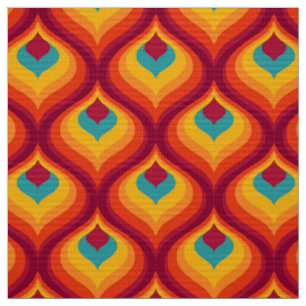Tela Tejidos de diseño de estilo retro de los años 70