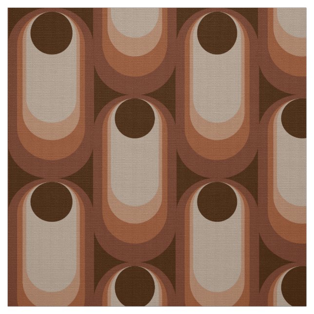 Tela Tejidos de diseño retro de los años 70 (Retal)