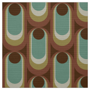 Tela Tejidos de diseño retro de los años 70