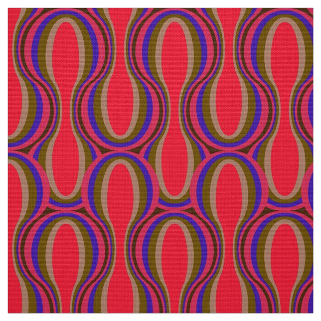 Tela Tejidos de estilo retro 60 s 70 (Retal)