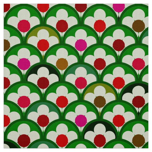 Tela Tejidos de estilo retro 60s 70s (Retal)