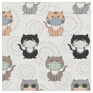 Tela Tejidos de gatos cóvidos de Guay para máscaras f