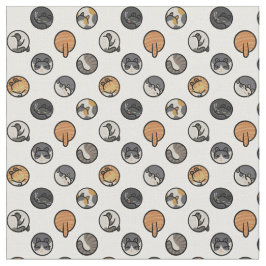 Tela Tejidos de gatos de punto-polka