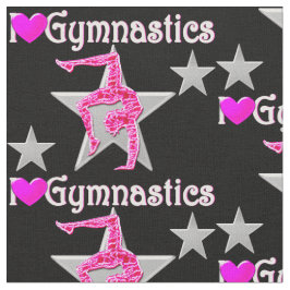 TELA TEJIDOS DE GIMNASTICA ROSA Y NEGRA VIBRANTE