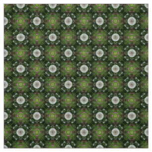 Tela Tejidos de motivos de azulejo verde y claro