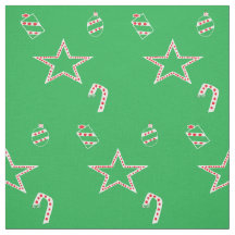 Tejidos de Navidades verdes de Polka Dot
