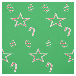 Tela Tejidos de Navidades verdes de Polka Dot