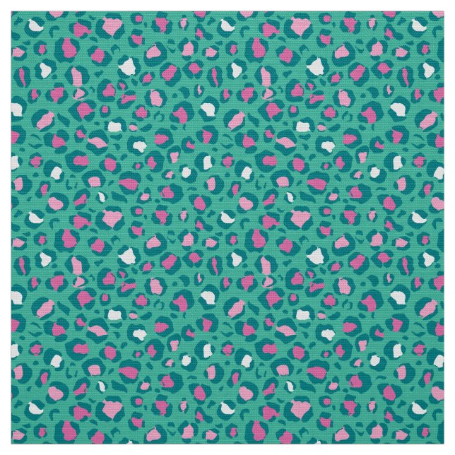 Tela Tejidos de pantera rosa y de menta pastel (Retal)