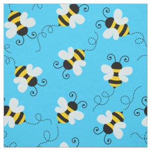Tela Tejidos de patrón de abejas/abejorros.