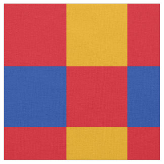 Tela Tejidos de patrón de tablero de ajedrez rojo, azul