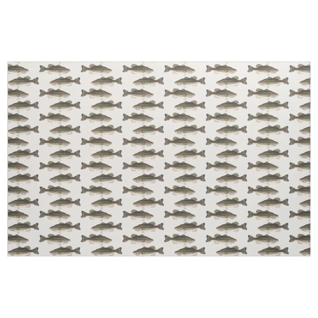 Tela Tejidos de patrones de peces de pelo largo ("Cuarto gordo" (fat quarter))