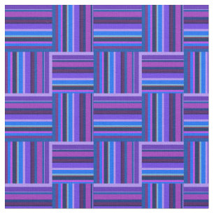 Tela Tejidos de rayas azules y violetas
