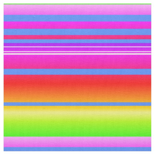 Tela Tejidos de rayas de colores vivos (De cerca)