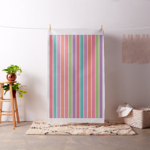 Tela Tejidos personalizados de franjas coloridas