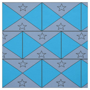 Tela Tela, azul y gris con estrellas