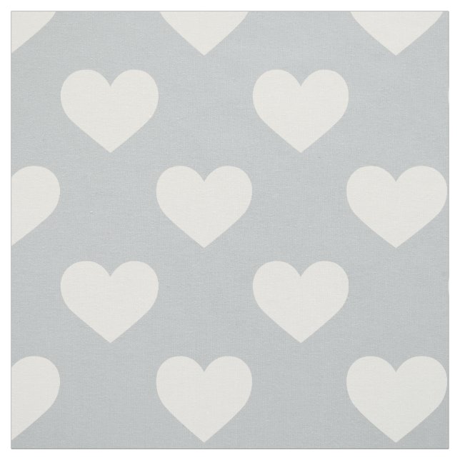 Tela Tela: Corazones grises (Retal)