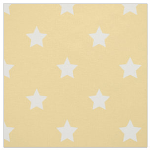 Tela Tela: Estrellas amarillas y del blanco