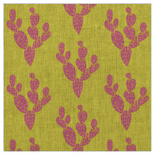 Tela Tela: Lino natural de los cactus rosados y