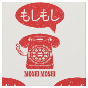 Tela Teléfono en japonés Moshi Moshi