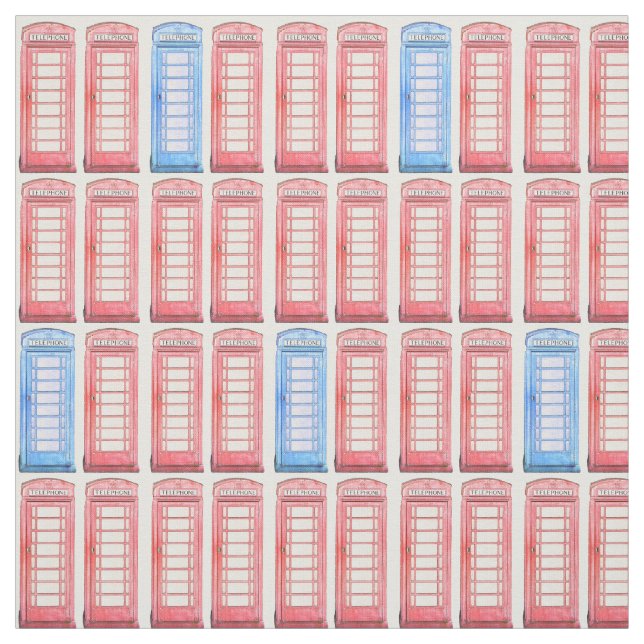 Tela Teléfonos británicos rojos (Retal)