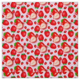 Tela Tema del Fruto de fresa rosa