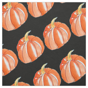 Tela Tema negro y anaranjado de la calabaza de