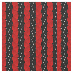 Tela tendencia de moda de patrón negro rojo