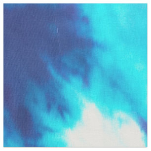 Tela Teñido anudado azul y blanco