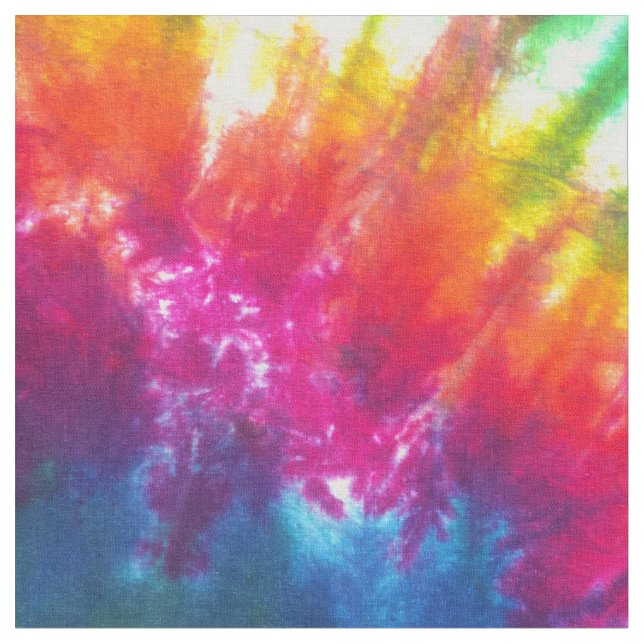 Tela Teñido anudado del caleidoscopio del arco iris (De cerca)