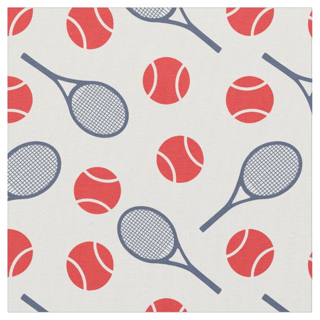 Tela Tenis: rojo y marina - personalizable! (De cerca)