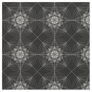 Tela Tercera geometría sagrada dimensional (triplicada)