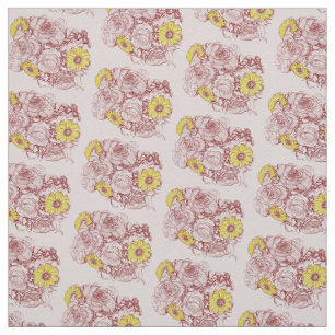 Tela Terra Cotta Edged Daisy Rose Bouquet