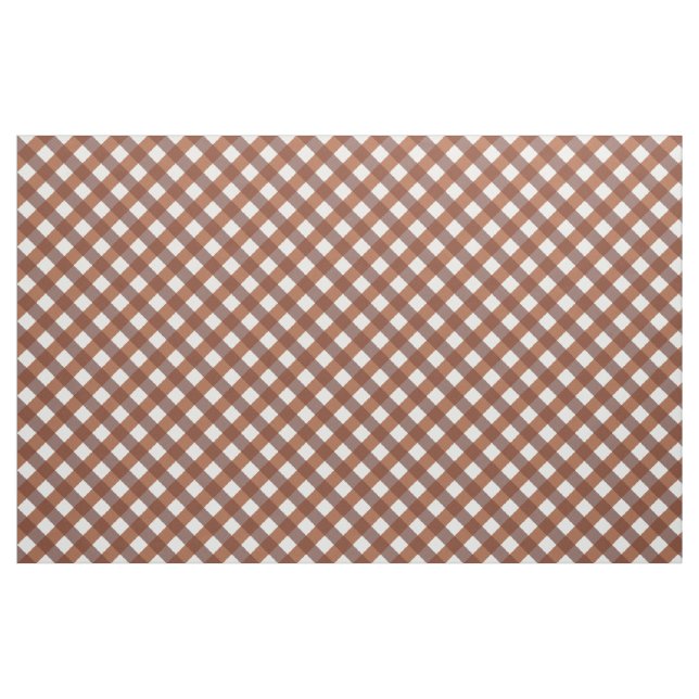Tela Terracotta Gingham Patterned ("Cuarto gordo" (fat quarter))