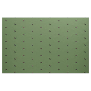 Tela Terrieres escoceses en verde con el arco rojo