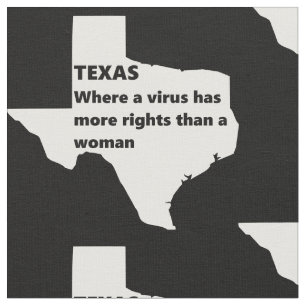 Tela texas derechos de las mujeres covid blanco