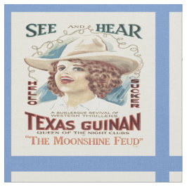 Tela Texas Guinan Cowgirl Singer tejido occidental