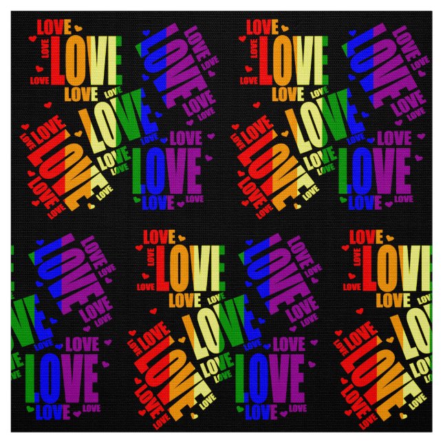 Tela Texto del amor de LGBT (Retal)