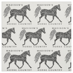 Tela Texto opcional del caballo el trotar del modelo