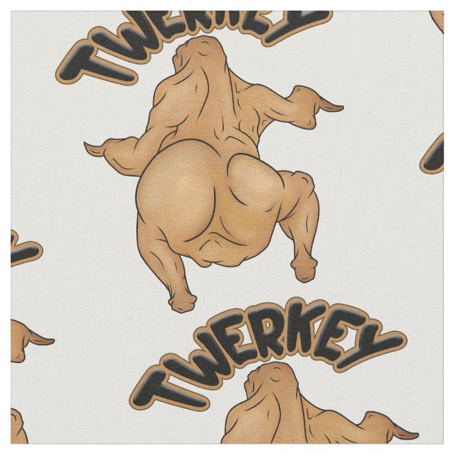 Tela Thanksgiving Twerkey Fabric (De cerca)