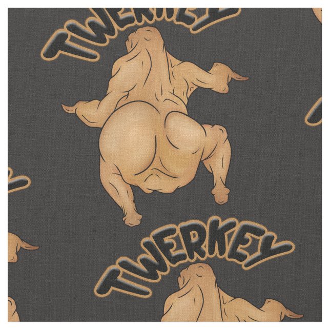 Tela Thanksgiving Twerkey Fabric (De cerca)