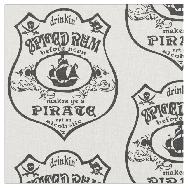 Tela Thunder_Cove, bebida pirata de ron picada  (De cerca)