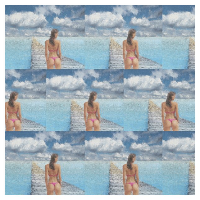 Tela Thunder_Cove, Chica de bikini (Retal)