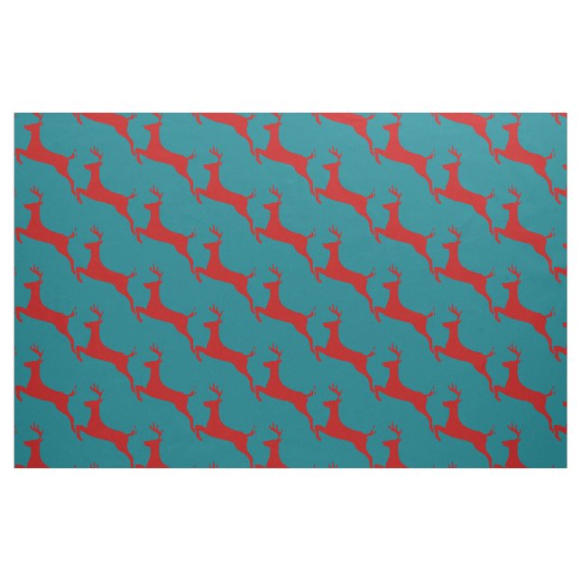 Tela Thunder_Cove del venado rojo que salta ("Cuarto gordo" (fat quarter))