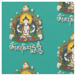 Tela Tibetano del ronquido de Buda Amitabha OM Mani