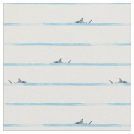 Tela Tiburón de rayas peligrosas en el agua profunda de