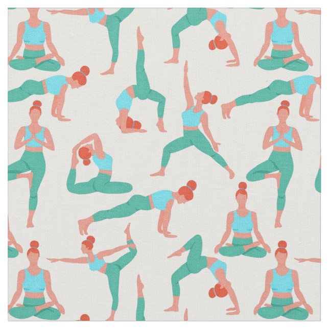 Tela Tiempo de yoga (De cerca)