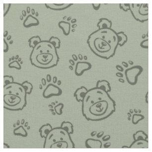 Tela Tiernas patas de oso de peluche Boho niño bebé Sag