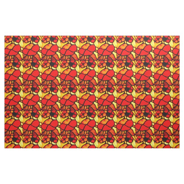 TELA TIFFANY MOBILIARIO DE PATRÓN DE VIDRIO DE LA PIEDR ("Cuarto gordo" (fat quarter))