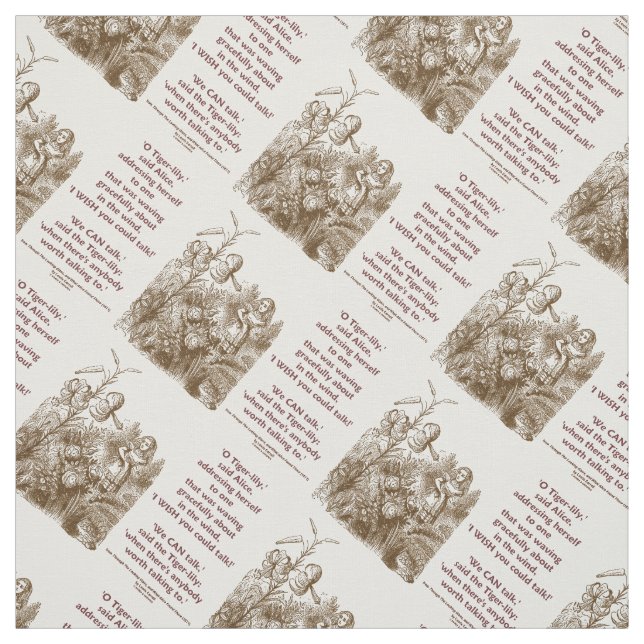 Tela Tiger-Lily Puede Hablar Con Wonderland (Retal)