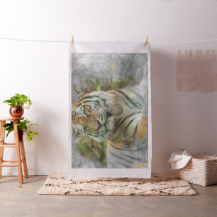 Tela tigre animal artístico 3